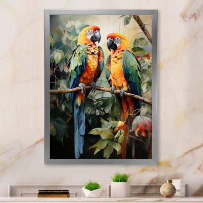 " Two Parrots On Branch III "