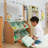Teamson Kids Little Helper Farmer’s Market Prentend Play Stand with Storage Bins, Awning & Accessories