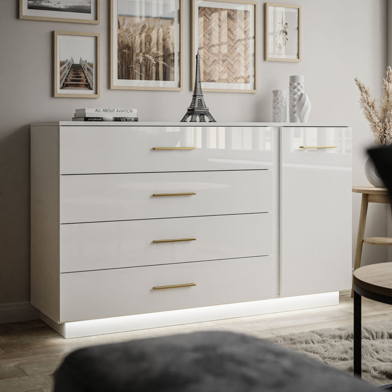 Maxon 4 Drawers 138 cm W Chest of Drawers