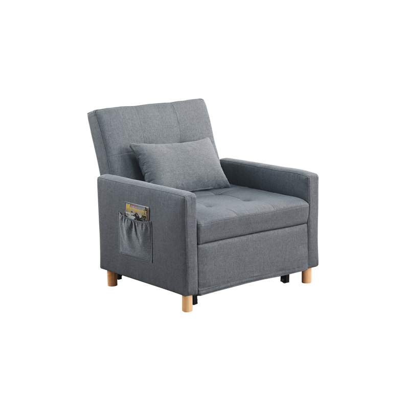 Canapé-lit convertible, réglable avec coussin, multifonctionnel pour le salon, le dortoir, un appartement, une chambre ou un bureau