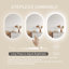Miroir de salle de bain mural ovale à rétroéclairage à DEL avec anti-buée et à intensité variable Maléia-462603164