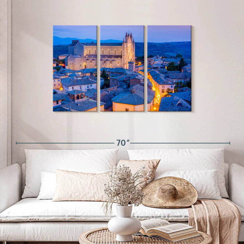 Orvieto Blue Hour, H 28 po x l 45 po