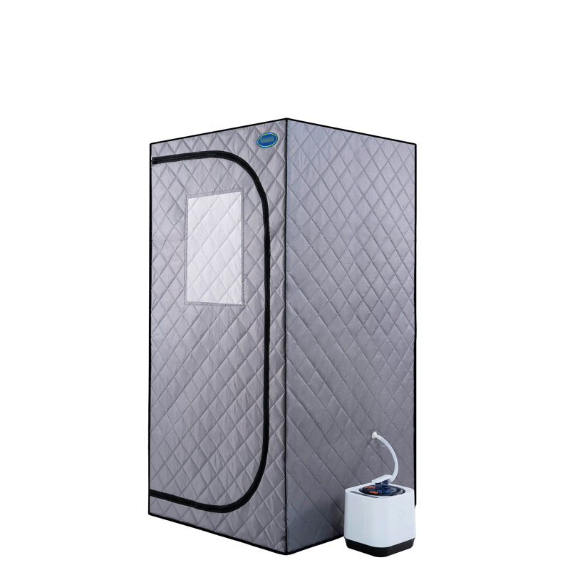 Grey Mini Plus Portable Steam - Home Spa Tent With Generator, Remote. Easy To Assemble. Rapidly Heat. . Waterproof & Insulating. Chair. 360 Flow. System. Enhance Skin Glow Gen, Foldable Seat. Simple