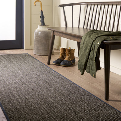 Tapis gris anthracite en sisal / en jute Martha Stewart