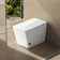 Square Smart Toilet With Built-In Tank For Modern Bathroom, Remote Control, Tankless Bidet Toilet With Foot Touching Lid Opening, Auto Flush, Heated Seat, LED Digital Display, User Memory