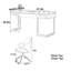 Bureau en noyer d'inspiration rétro-2032179285