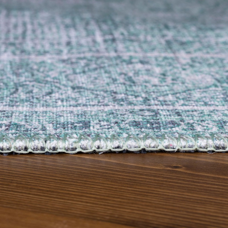 Premium Machine Washable Carpet, 4.6 x 6.2 Feet, 100% Polyester, 1850 g/m² | Pile Height: 0.2 Inches | Eco-Friendly Recycled Poly Cotton Underside | Perfect for Living Room, Bedroom, and High-Traffic Areas