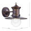 Desota Seeded Glass Outdoor Barn Light-19504068