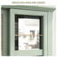 Bibliothèque multifonctionnelle en bois gris-vert