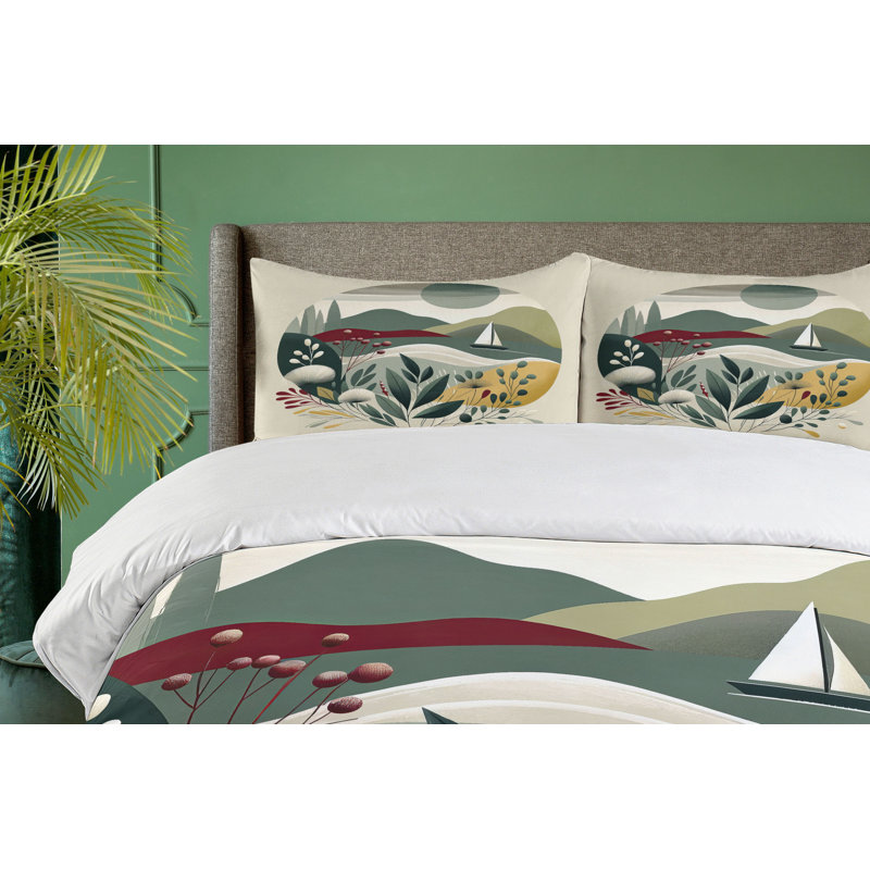 Nautical Duvet Cover, Queen Duvet Cover + 2 Standard Shams