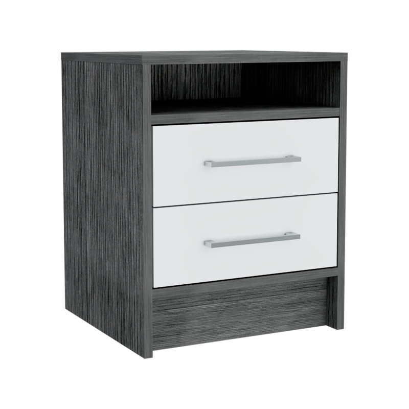 Table de chevet moderne et minimaliste, Gris