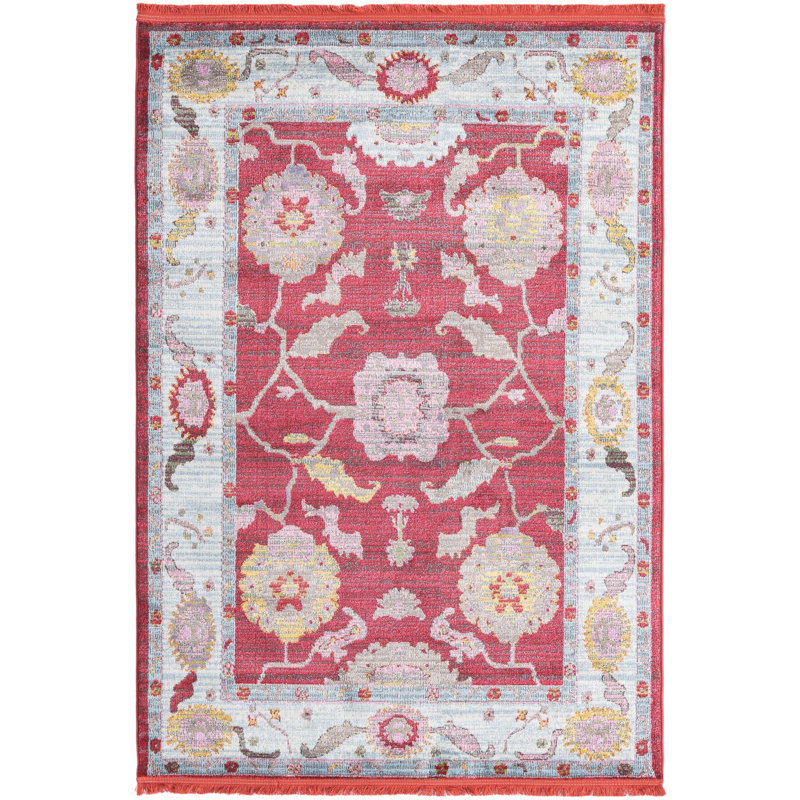 Ikat Indoor Rug, Rectangle 4'3" x 6'