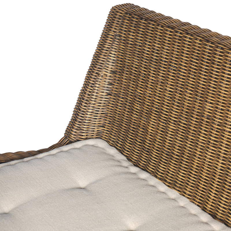 Senna Woven Dining Bench, 33" H x 72" W x 26.25" D