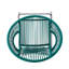 Bleu sarcelle pe de 2, support ergonomique pour le confort, motif tissé complexe, cadre, support pour le corps extérieur et intérieur convenant aux faux meubles, esthétique exquise, cas d'utilisation multiple-1211556997