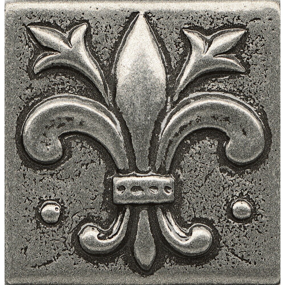 Small Tile Medallions for Kitchen backsplash - fleur de lis