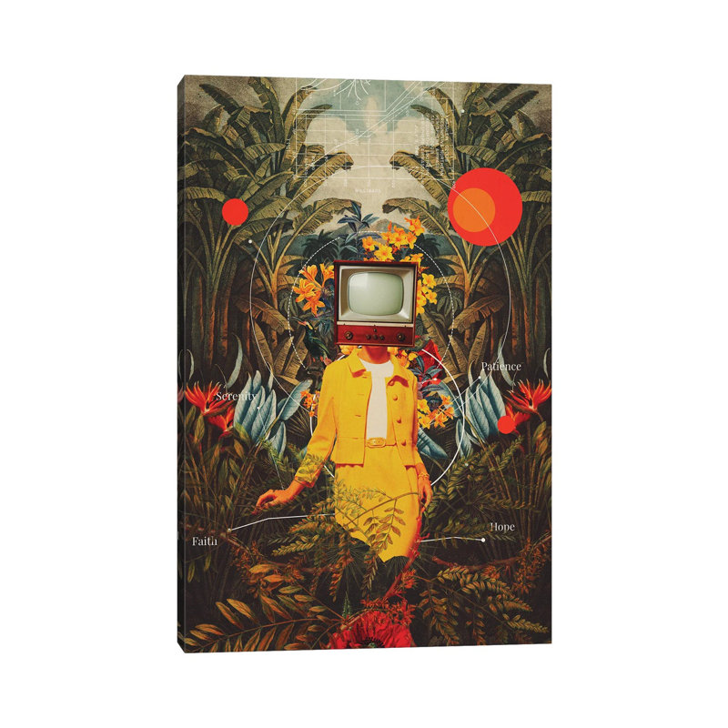 «She Came From The Wilderness» - Giclée sur toile tendue avec châssis, H 26 po x l 18 po