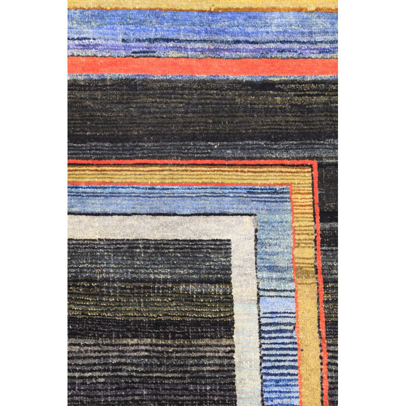 Tapis rectangulaire unique de 8 pi 10 po x 12 pi 7 po gris