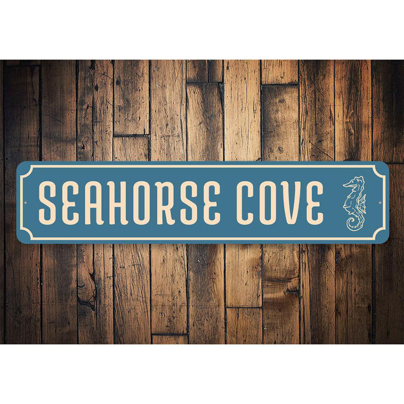 Panneau en aluminium Seahorse Cove, H 4 po x l 18 po x P 0,04 po