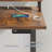 Adjustable Height L-Shaped Steel Standing Desk with Built-In Electrical Outlet-1498108879