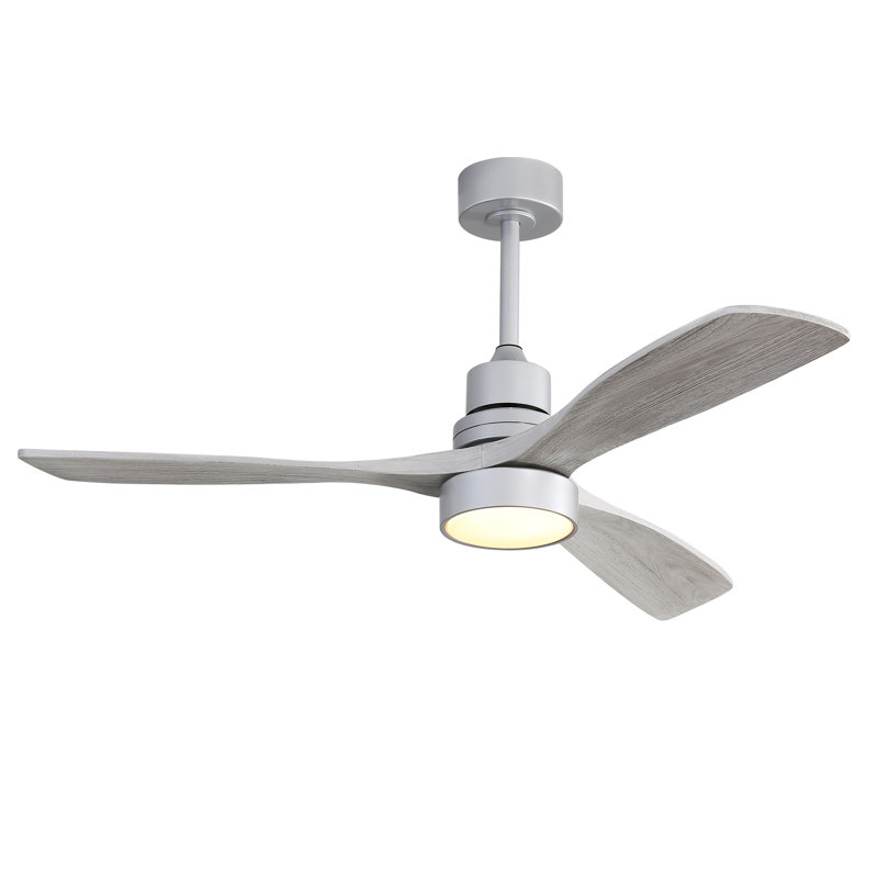 Ventilateur de plafond moderne 52 po avec lumière - moteur à courant continu silencieux et télécommande