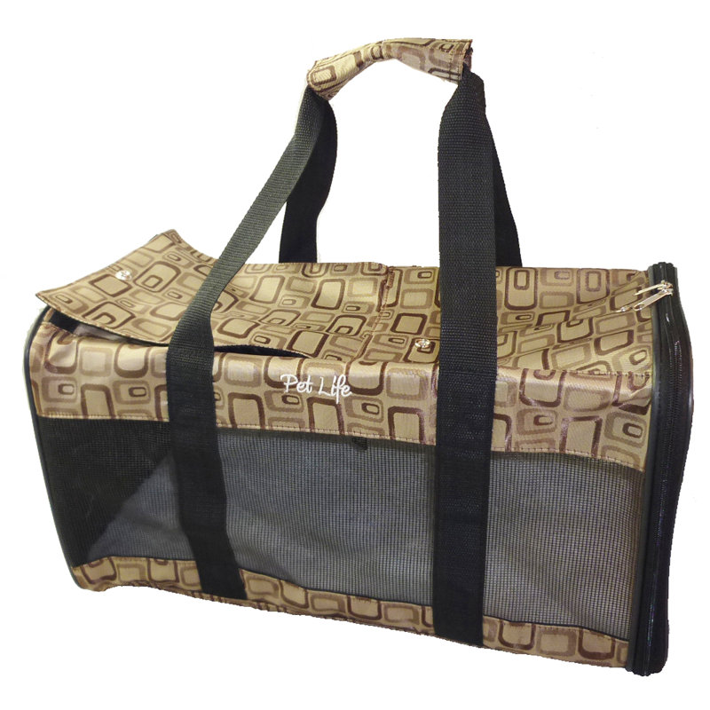 Medium Brown Soft Sided Airline Approved Pet Carrier