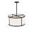 Cilindro 2 - Light Matte Black Drum Pendant