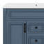 Meuble-lavabo 36 po avec lavabo supérieur, armoire de rangement moderne avec 2 portes à fermeture douce et 2 tiroirs-1053612034