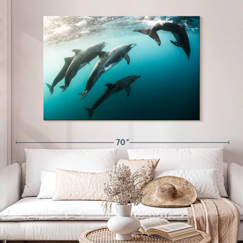 Brampt Dolphin Playmates, 34" H x 51" W