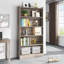35.4'' W Bookcase, Modern Wood Tall Bookshelf-1657668168-1646158359