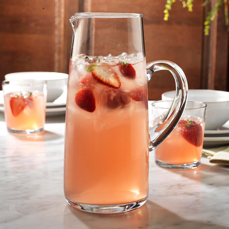 Pichet en verre transparent 63 oz