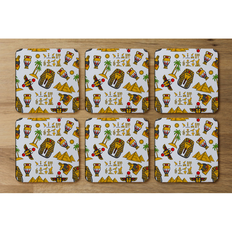 Square 6 Piece Coaster Set