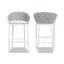  Tabouret de bar d'extérieur en aluminium 27,5 po