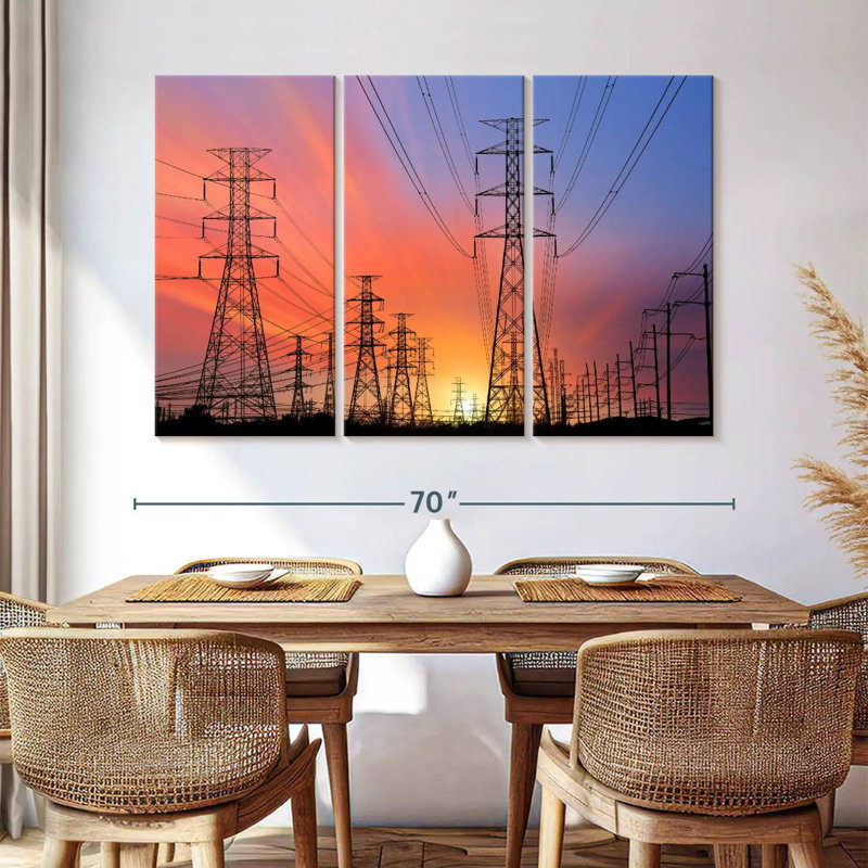 Lilie Electricity Pylons, 24" H x 38" W