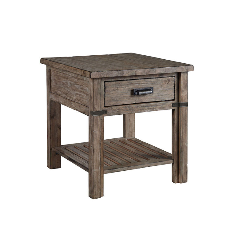 Carmelin Solid Wood End Table