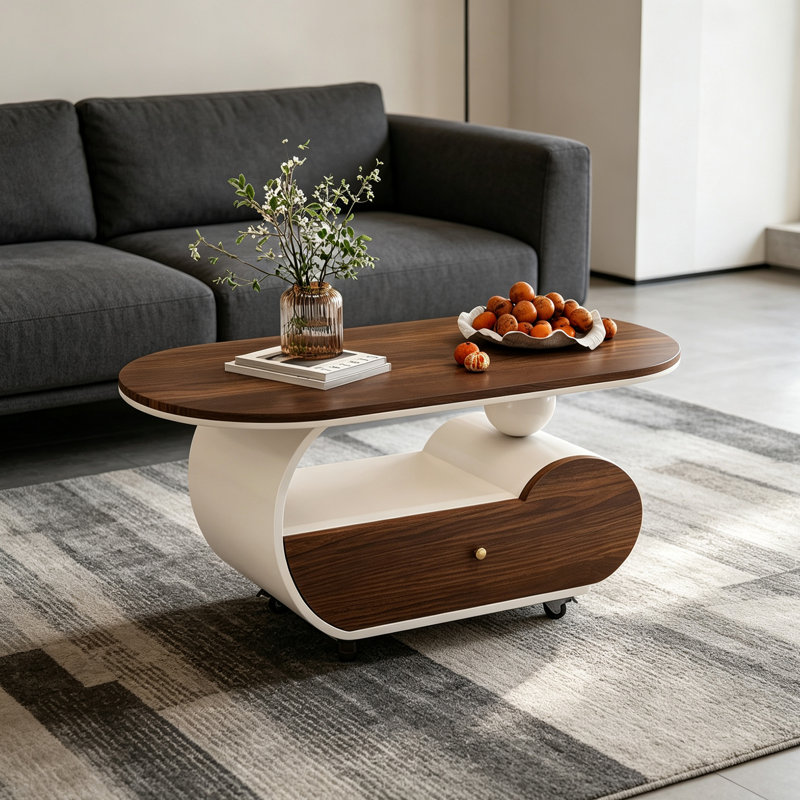 Cannady, Nut Brown/White, 19.68" H x 35.43" W x 17.71" D
