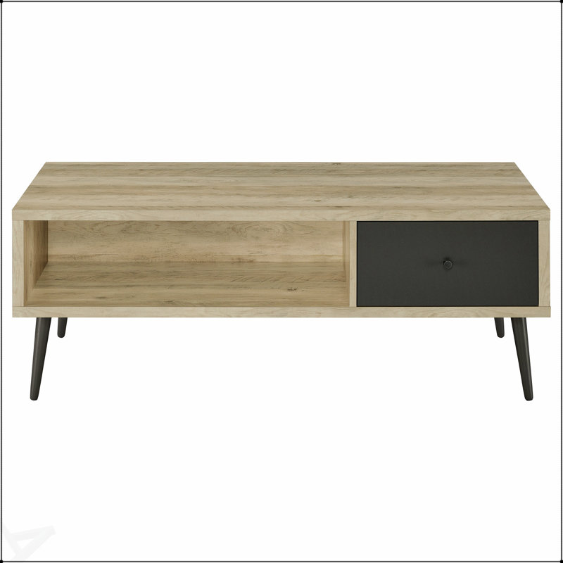 Table basse en bois d'ingénierie à 1 tiroir Balboa