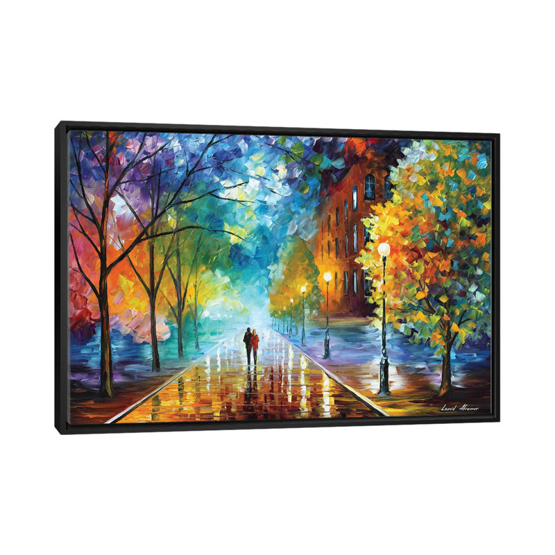«Fog of Passion» noir et blanc - reproduction d'art murale - toile, H 40 po x l 60 po, Noir