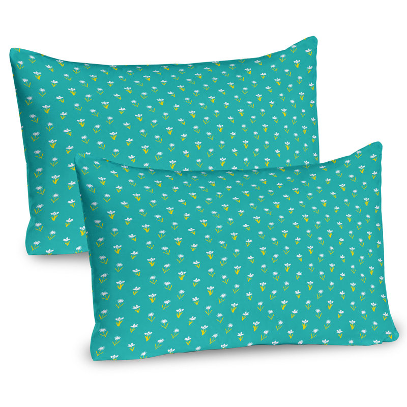 Ensemble de 2 taies décoratives à motif floral Ambesonne, H 20 po x l 30 po