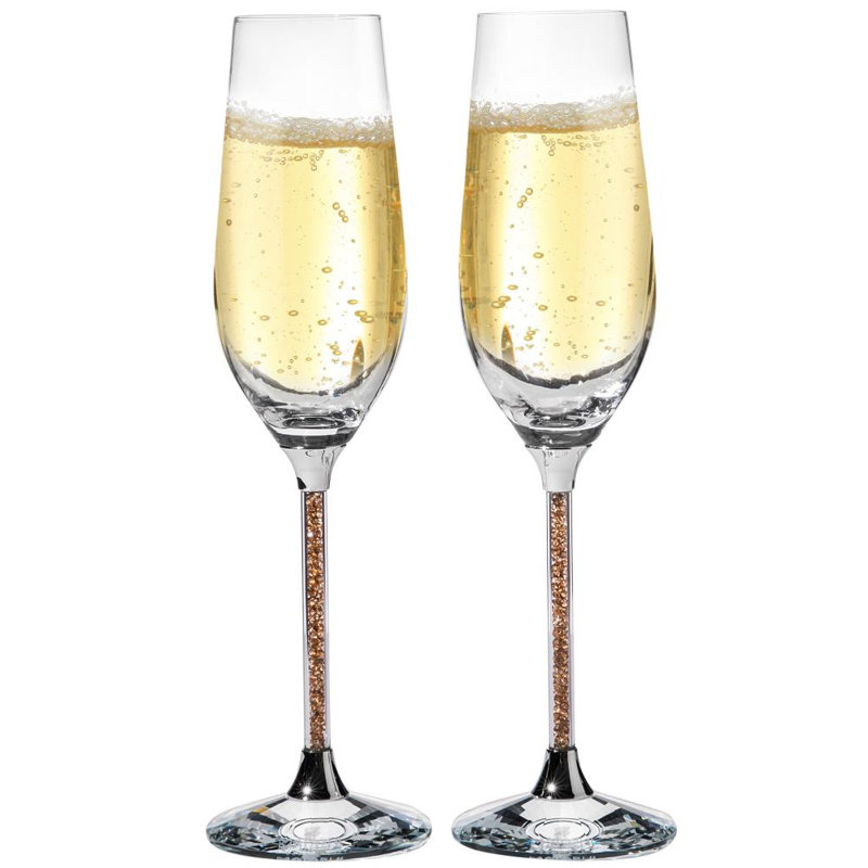 Flûte en verre 8 oz. Koenig, Or