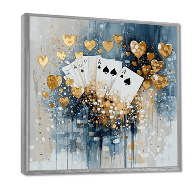 Cartes de casino modernes Baccarat II - casino et jeux, décoration murale