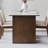 Modern warm rock slab rectangular dining table-1434861291