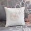 Literie grand gris / pêche - coton imprimé, décoration florale, comprend une jupe de lit et 3 édredons gris / pêche, décoratif-124826352-124826353