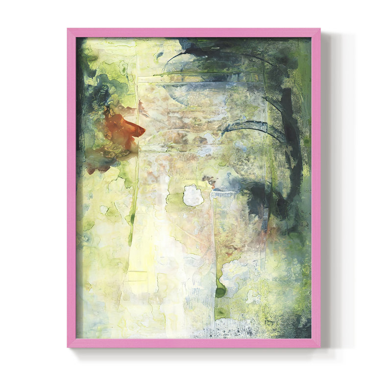 Nature's Elements II, reproduction encadrée - bois massif, H 30 po x l 24 po, Rose