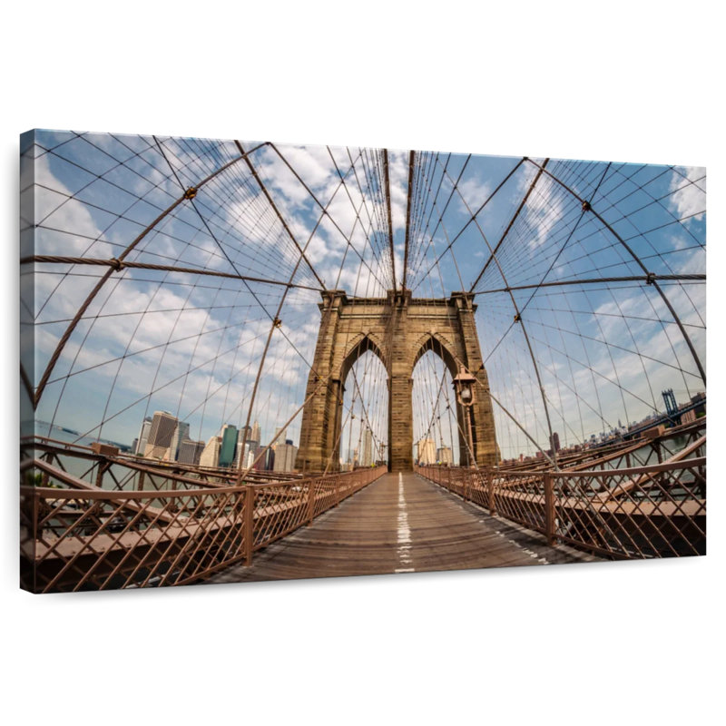 Pont de Brooklyn, New York, H 8 po x l 12 po