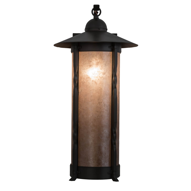 Rustic Lodge Steel Armed Sconce