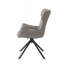 Ensemble de 2 chaises d'appoint en cuir synthétique et en similicuir noir avec pivot
