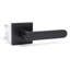 Poignée de porte moderne pour salle de bain / couloir / placard noir mat Chrystie (intimité / passage)-71089219-71089217-71089214