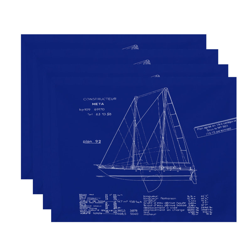 Aksel Polyester Nautical Rectangle Placemat