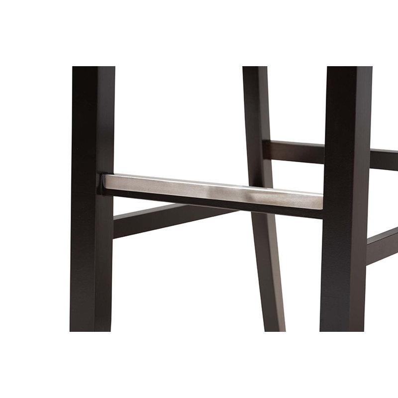 Tabouret 28,3 ", Sable / cadre brun foncé