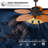 52" Tropical Ceiling Fan with Remote, 6 Speeds, Timer, 5 Leaf Blades Ceiling Fan without Light Bulbs-100219572